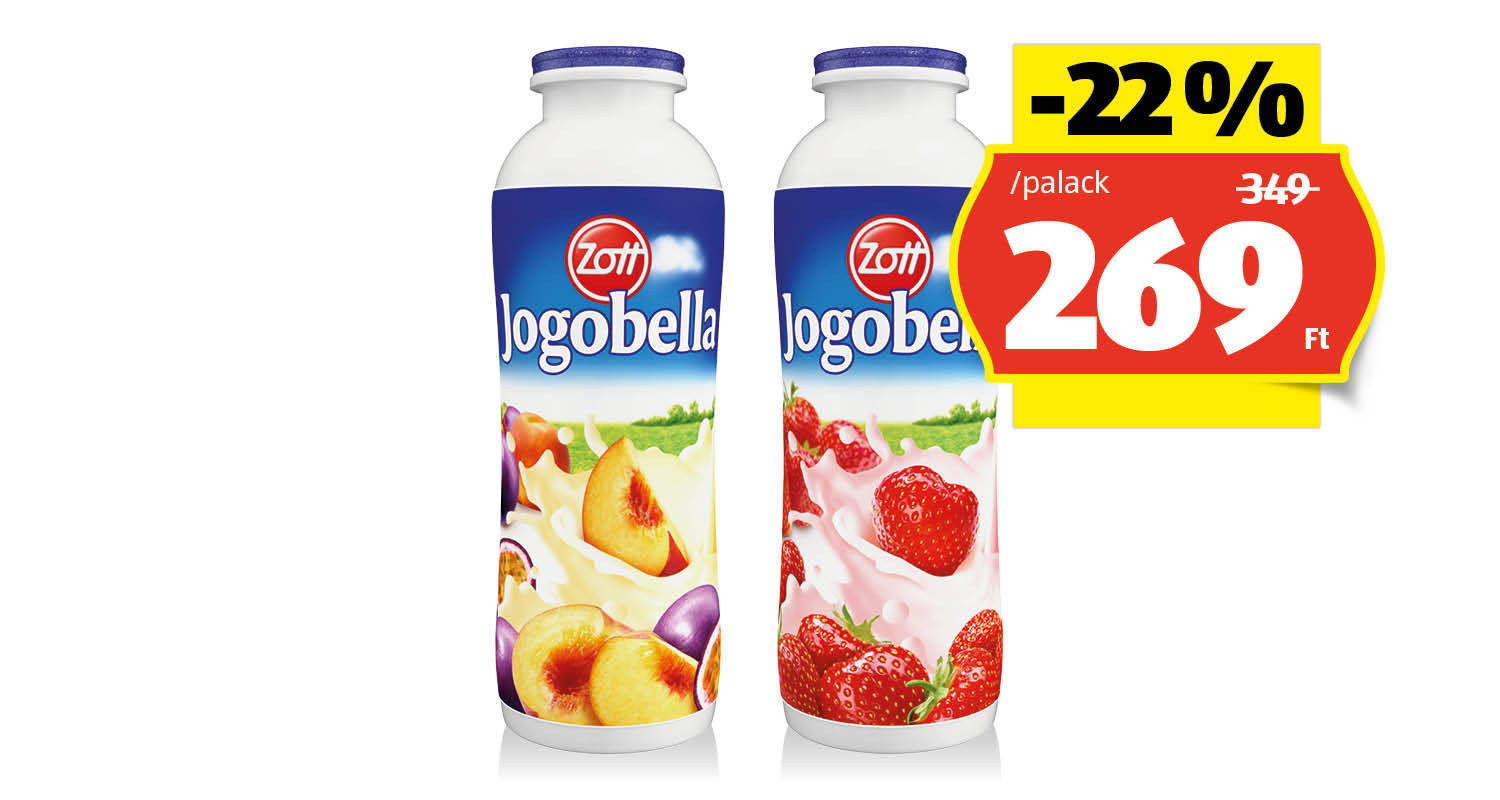 ZOTT Jogobella ivójoghurt, 250 g/palack