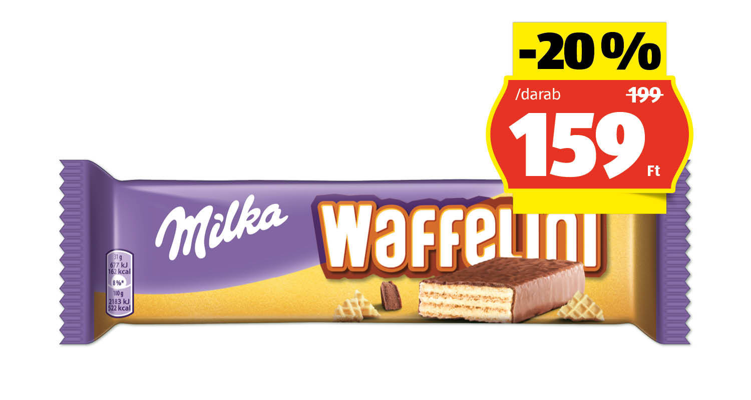 MILKA Waffelini, 31 g/darab