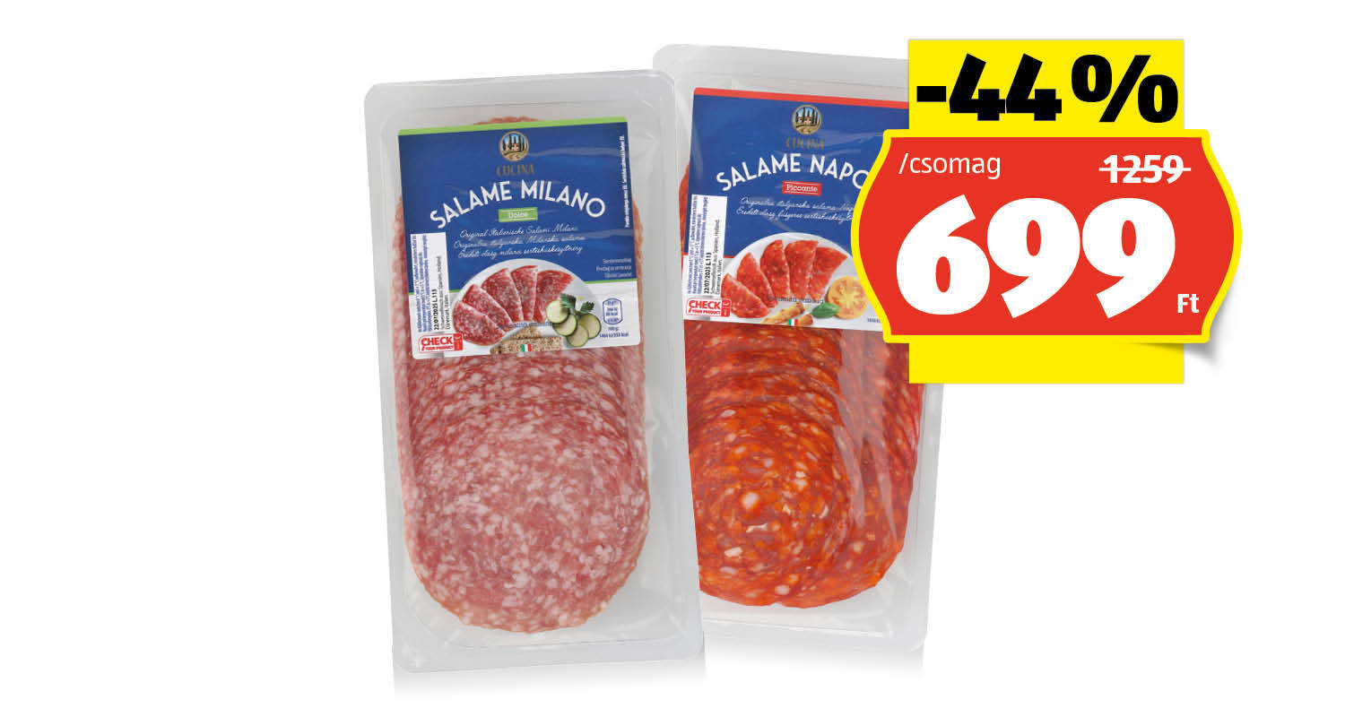 CUCINA Olasz szalámi, 150 g/csomag