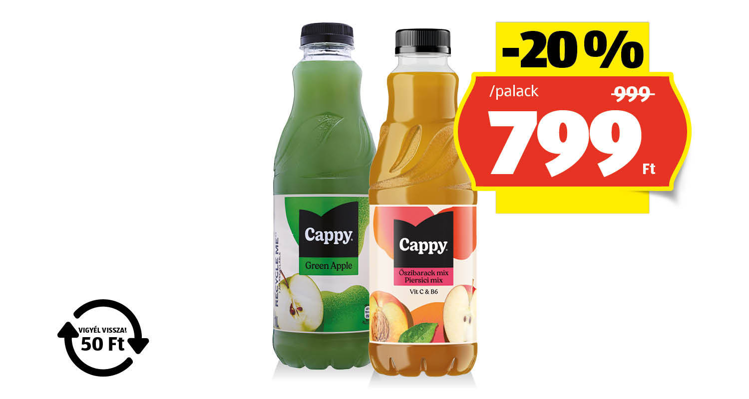 CAPPY Gyümölcsital, 1 l/palack