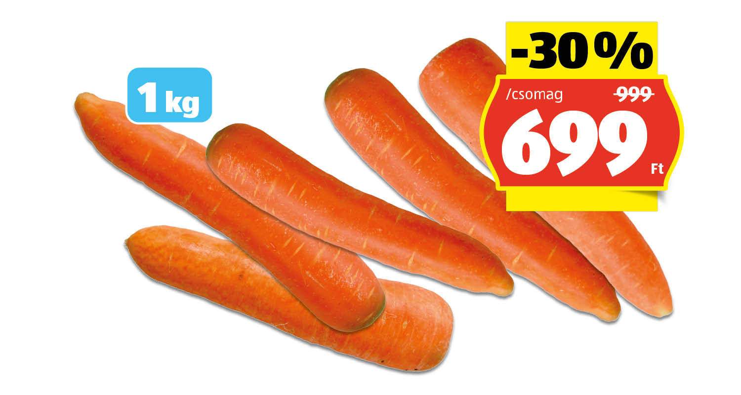 BIO NATURA BIO Sárgarépa, 1 kg/csomag