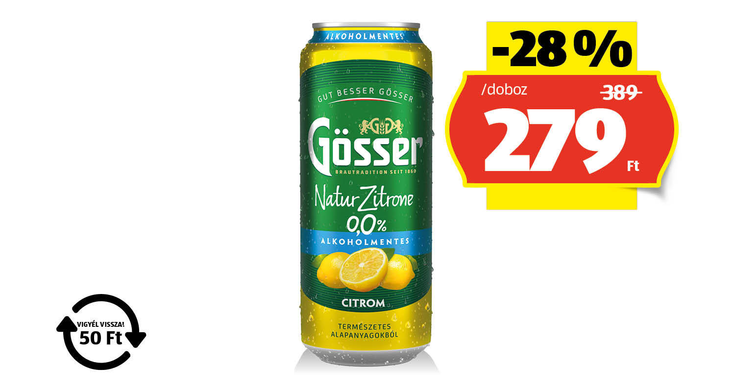 GÖSSER Natur Zitrone, 0,00%