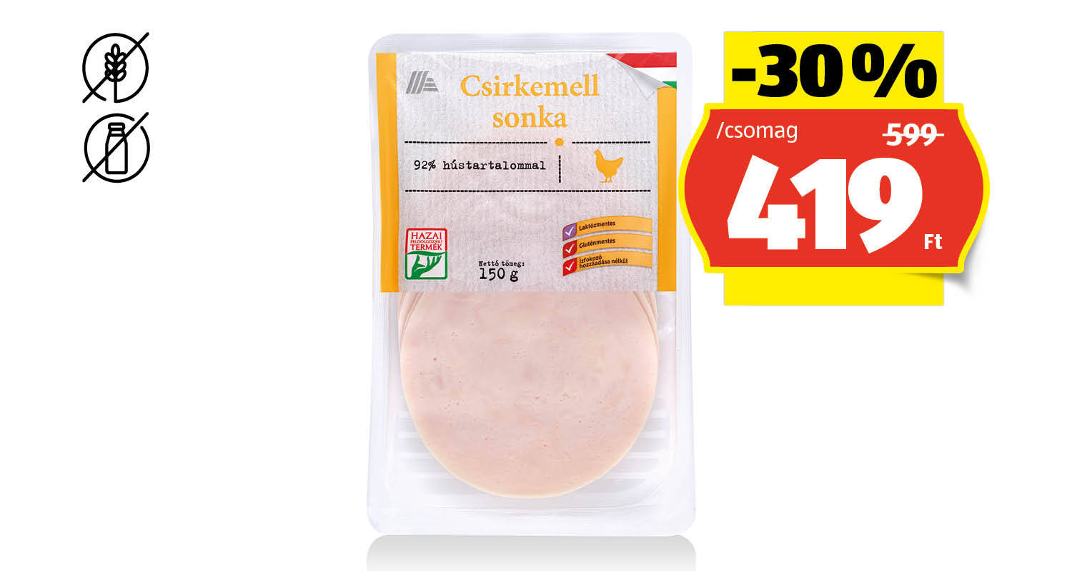 Csirkemellsonka, 150 g/csomag