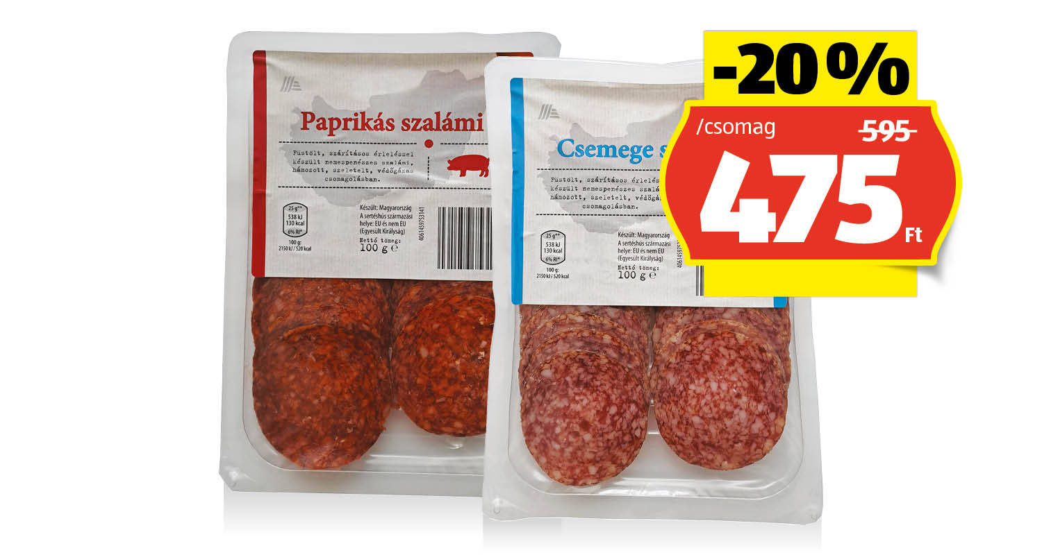 Nemespenészes szalámi, 100 g/csomag