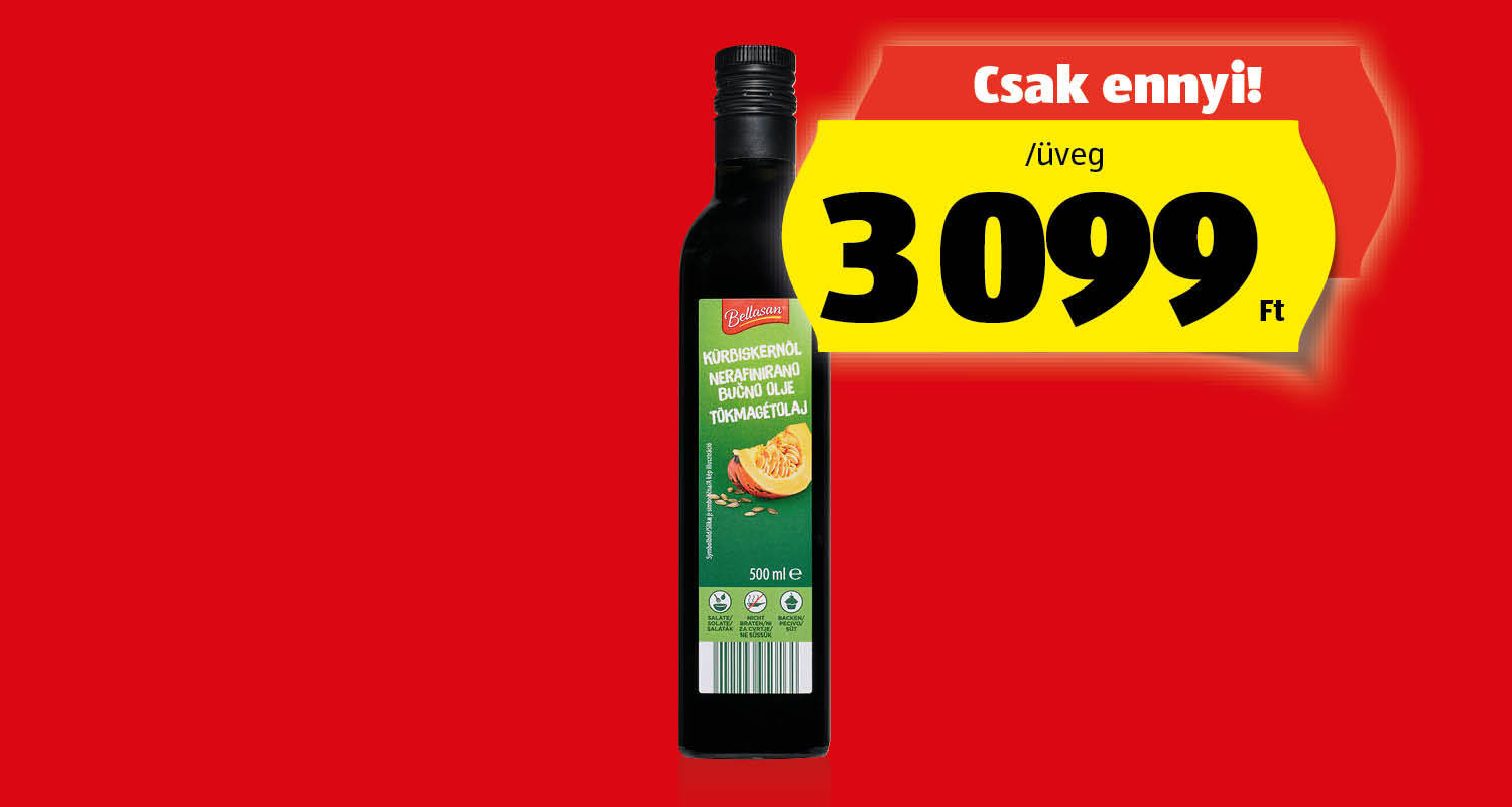 BELLASAN Tökmagolaj, 0,5 l/üveg