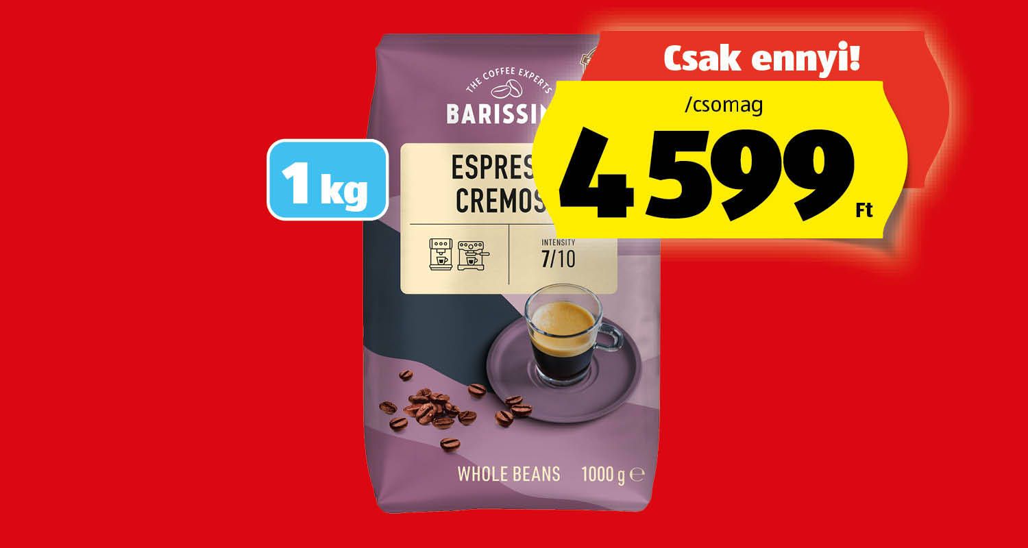 BARISSIMO Espresso Cremoso, 1 kg/csomag