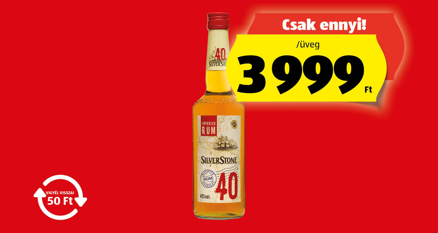 SILVERSTONE Barna rum, 0,7 l/üveg