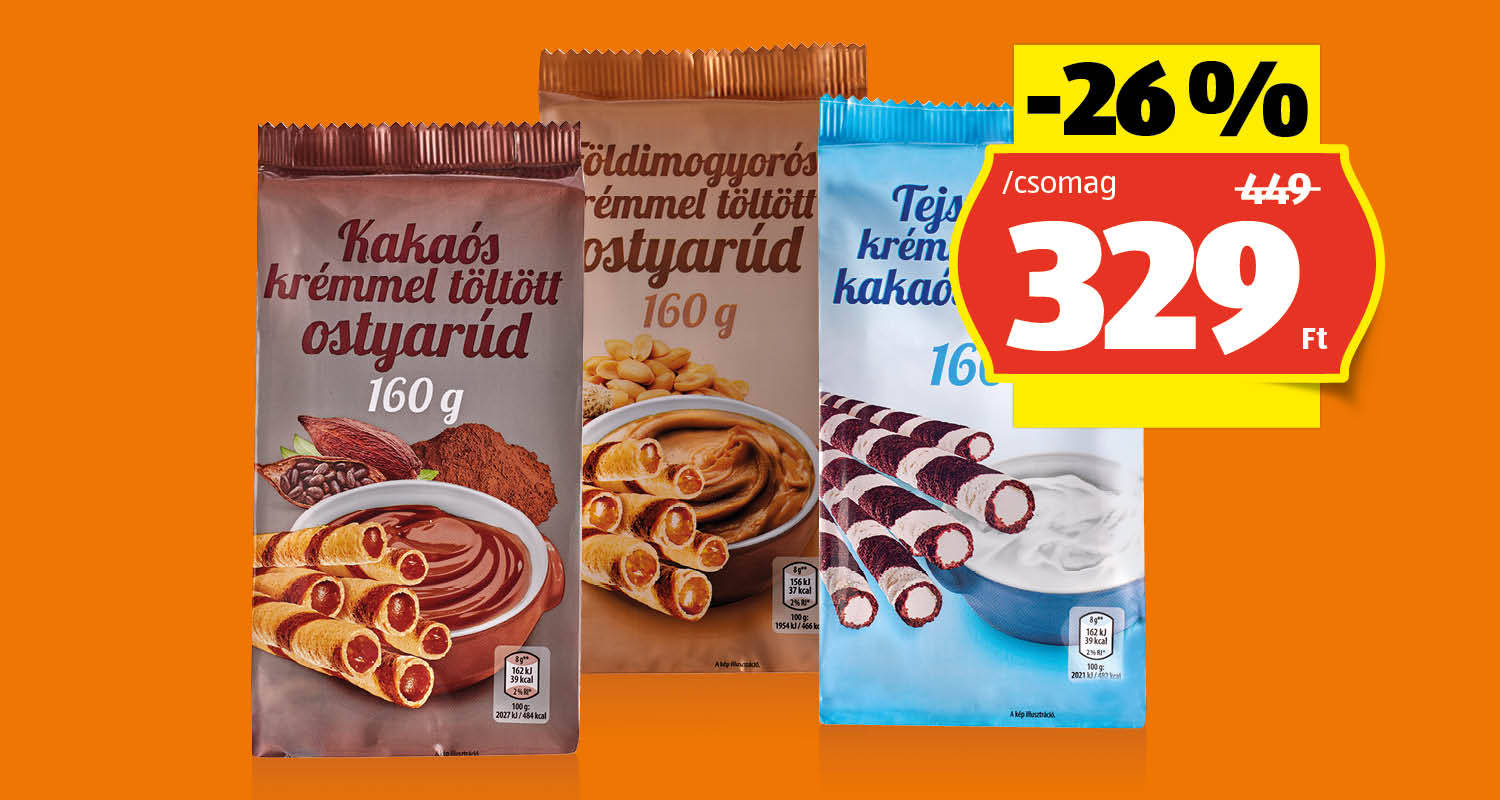 Ostyarúd, 160 g/csomag