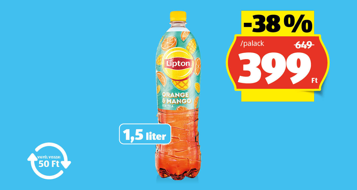 LIPTON Jegestea, 1,5 l/palack