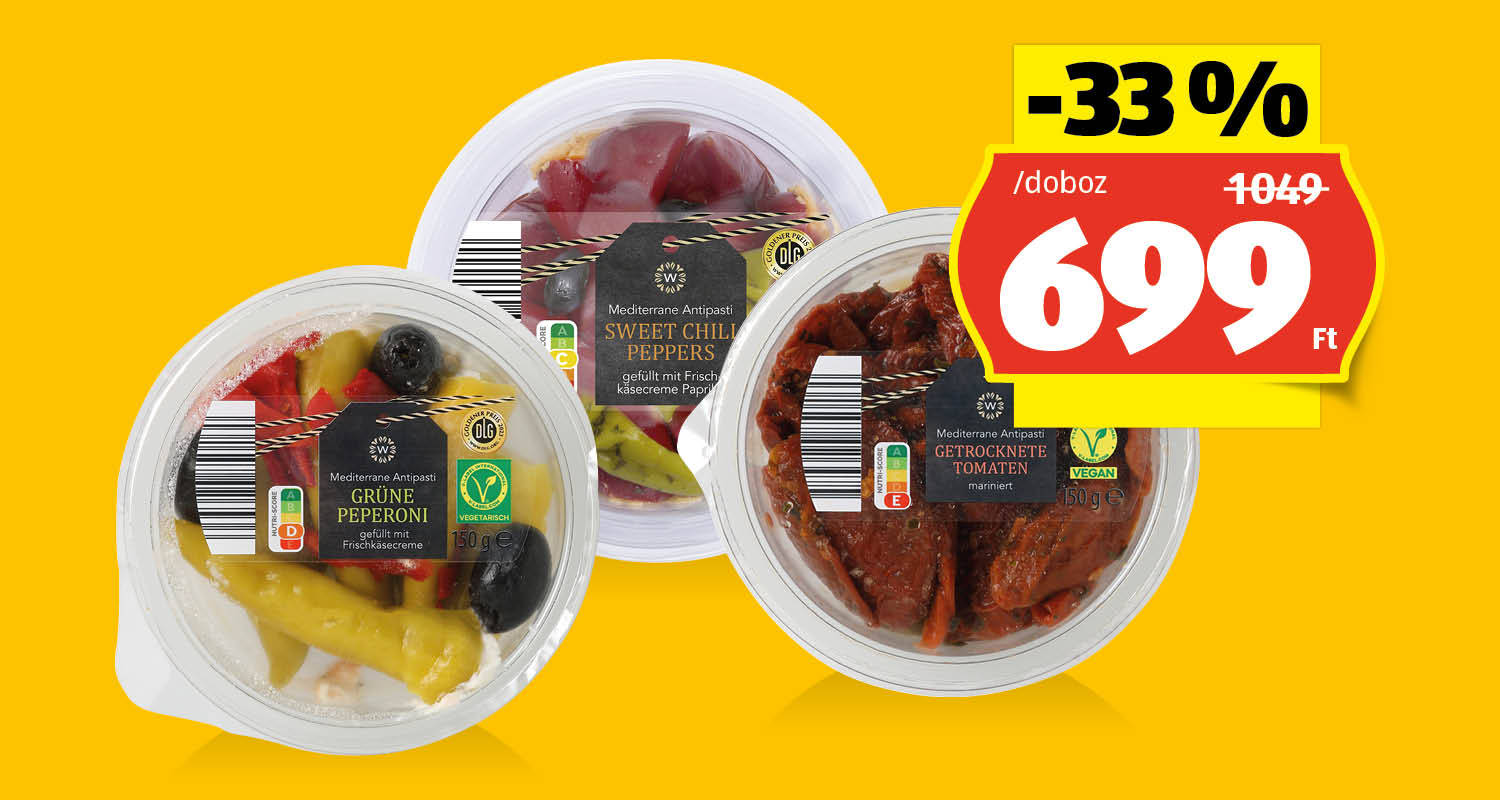 WONNEMEYER Antipasti, 150 g/doboz