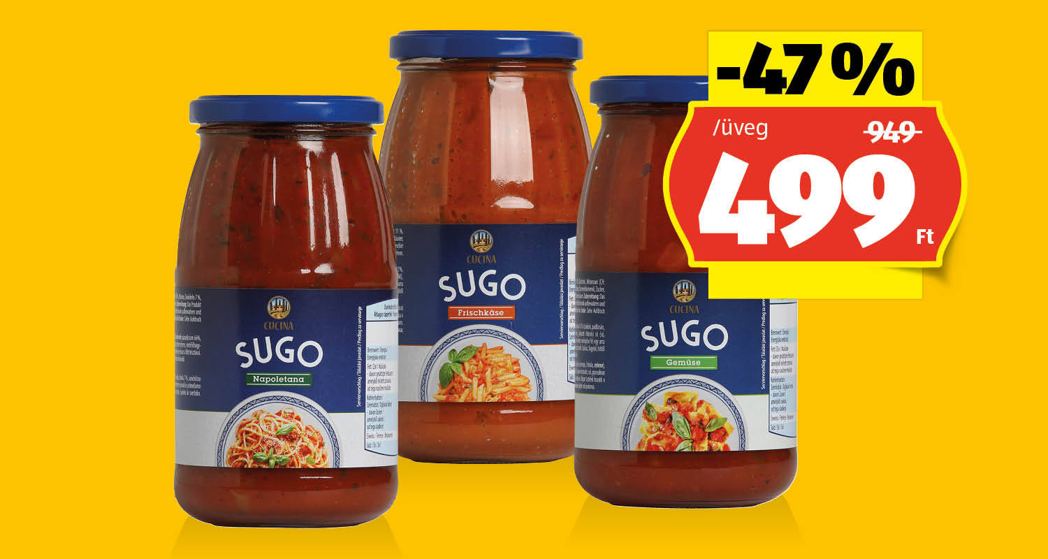 CUCINA Tésztaszósz, 475 g/üveg