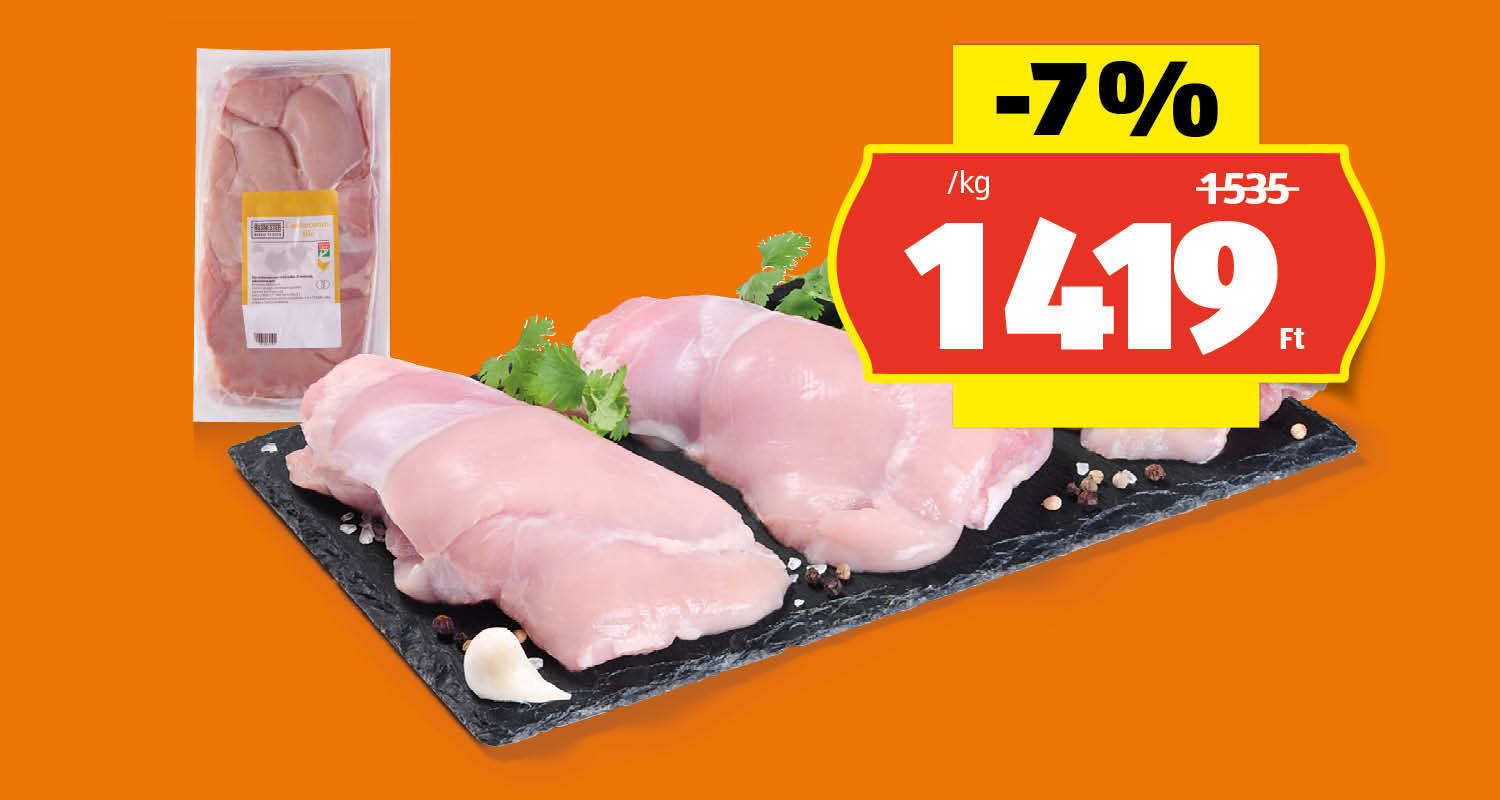 HÚSMESTER Friss csirkecombfilé, /kg