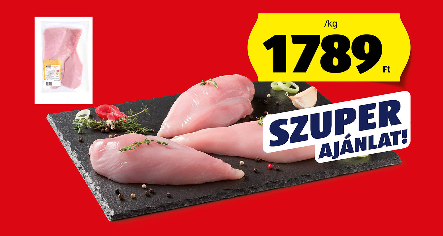 HÚSMESTER Friss csirkemellfilé, /kg
