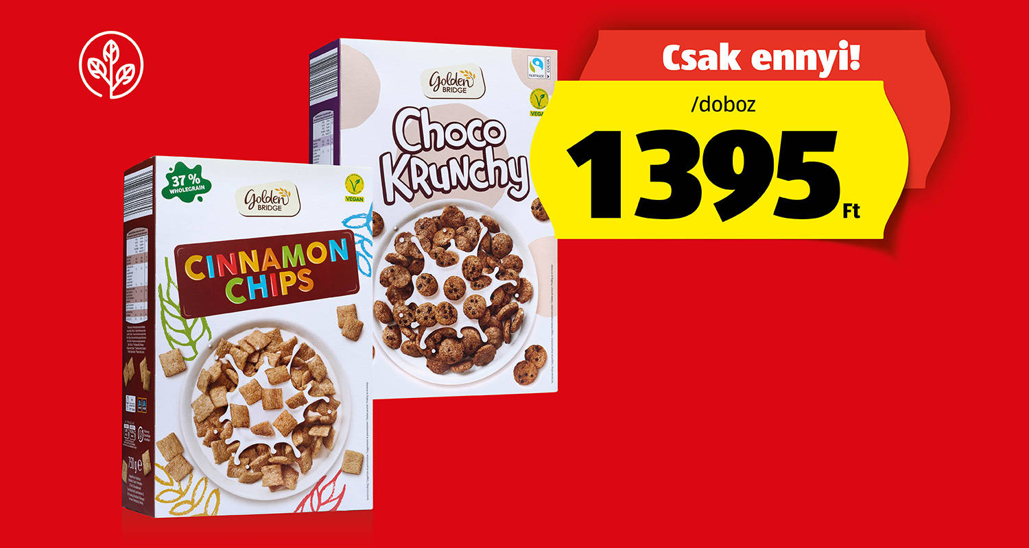 GOLDEN BRIDGE Gabonapehely, 750 g/doboz