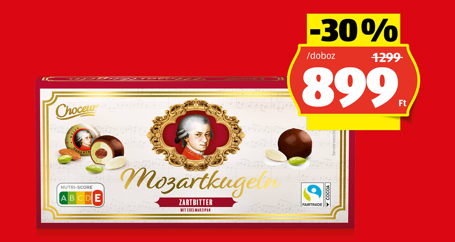 CHOCEUR Mozart-golyó, 200 g/doboz