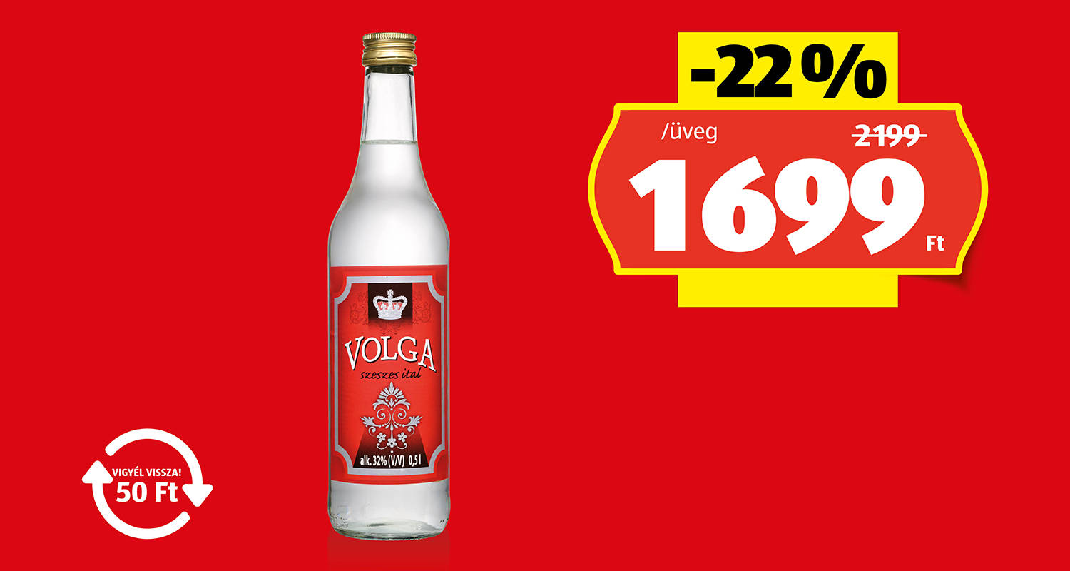 VOLGA Szeszesital, 0,5 l/üveg
