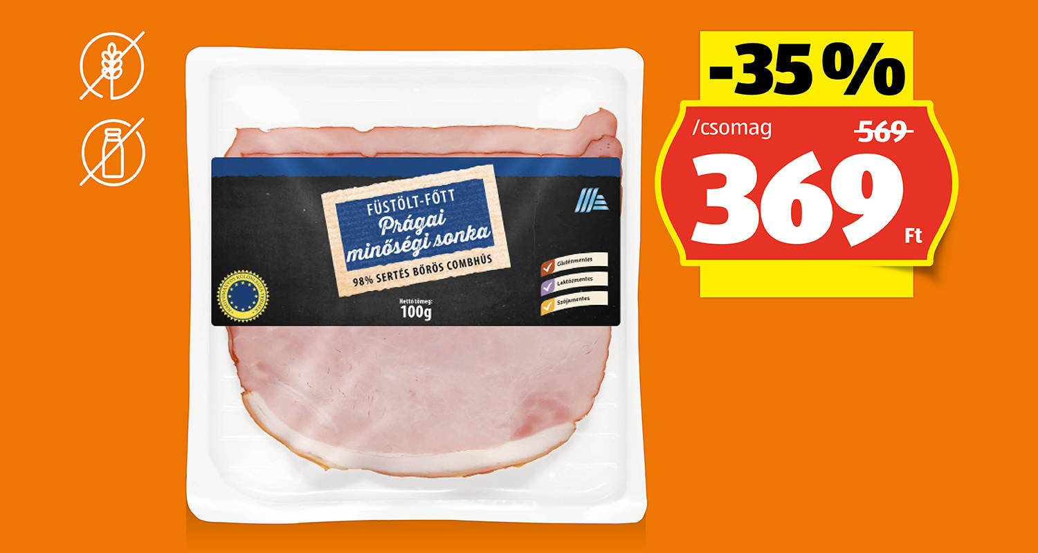 Prágai sonka, 100 g/csomag