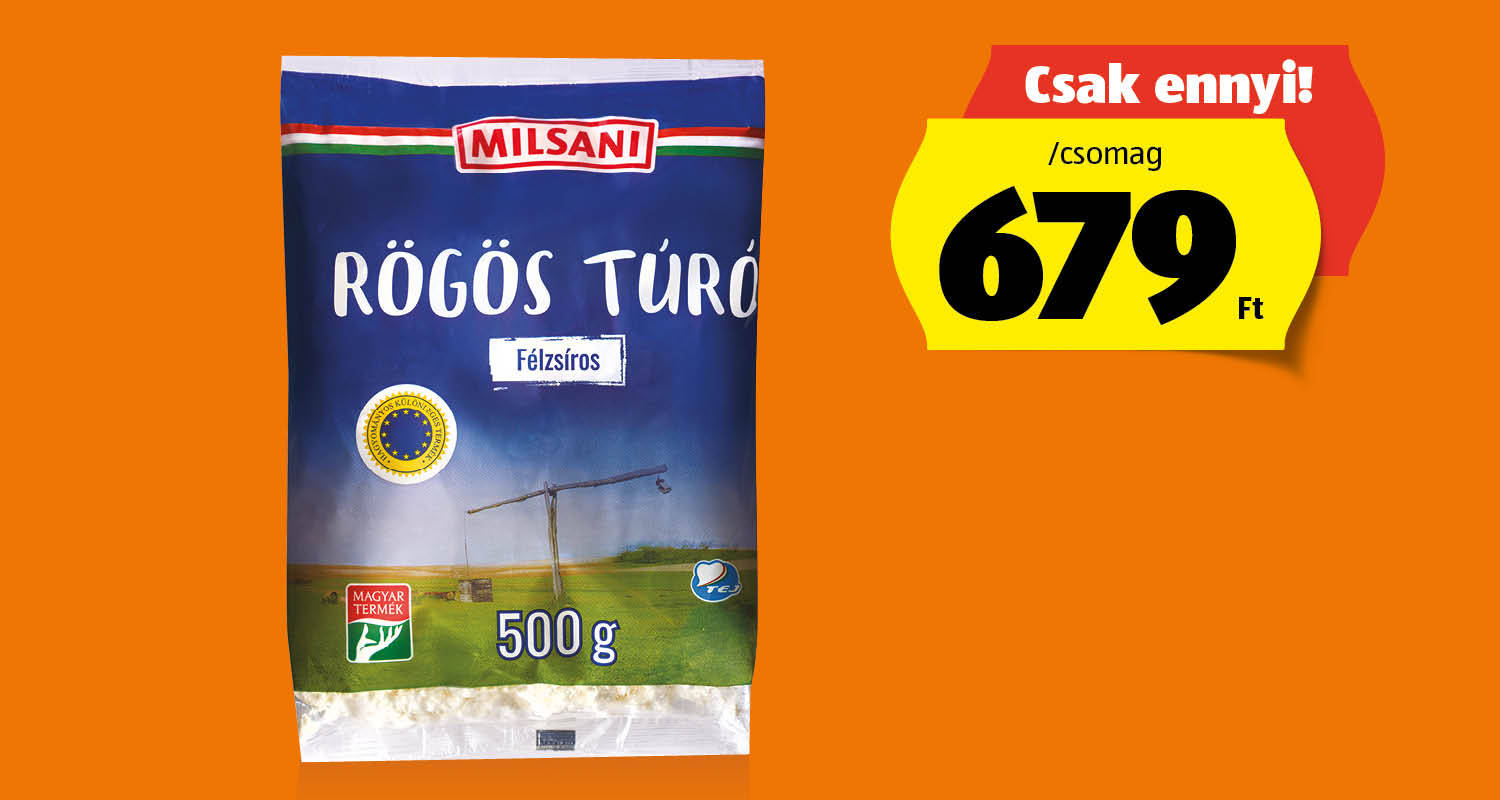 MILSANI Rögös túró, 500 g/csomag