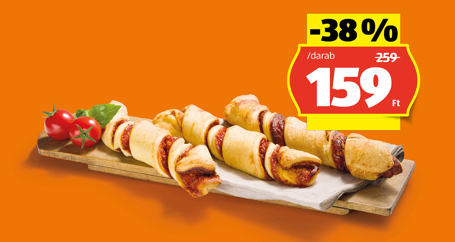 AZON MELEGÉBEN Pizza Twister, 100 g/darab