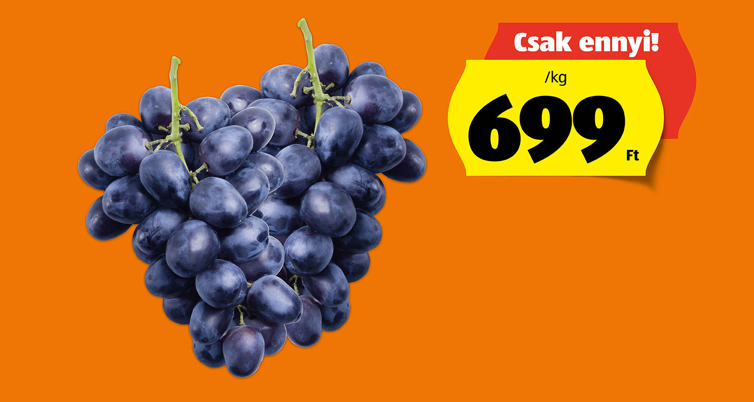Piros vagy kék szőlő, /kg