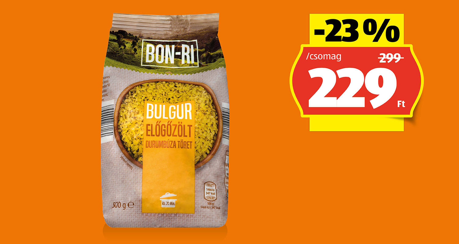 BON-RI Bulgur, 500 g/csomag