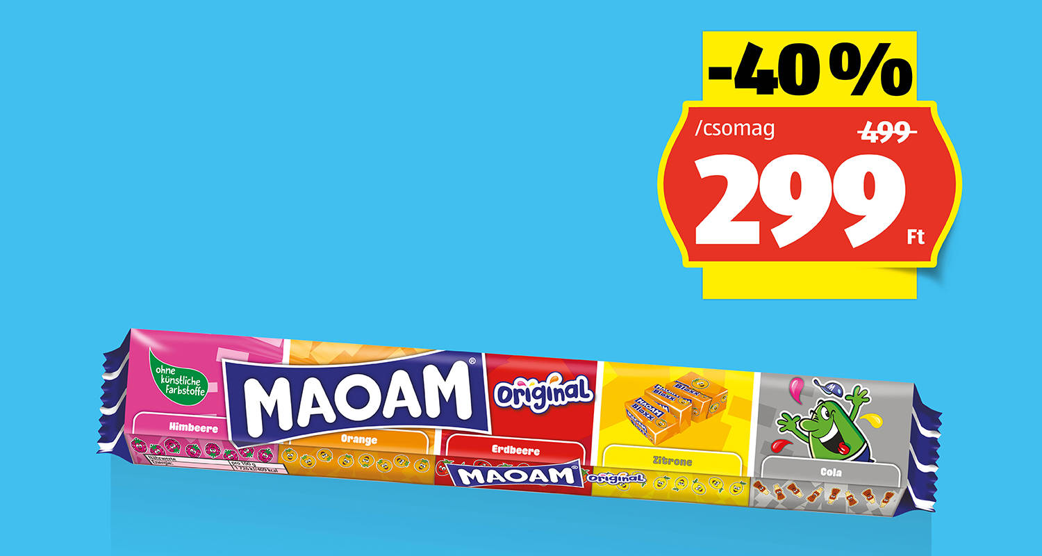 MAOAM Olvadó rágóbonbon, 5 x 22 g/csomag