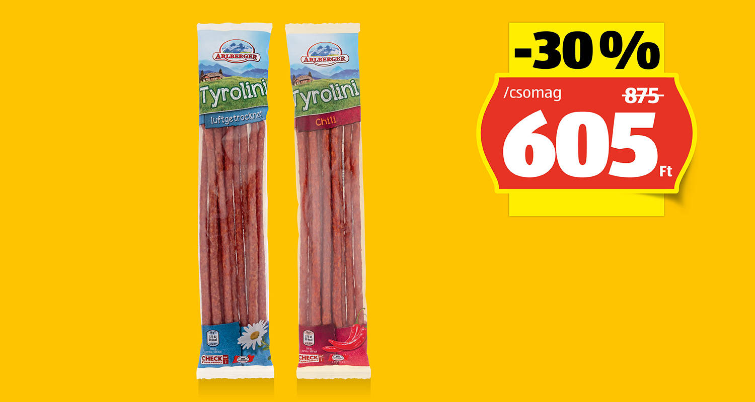 ARLBERGER Tiroli kolbász, 90 g/csomag