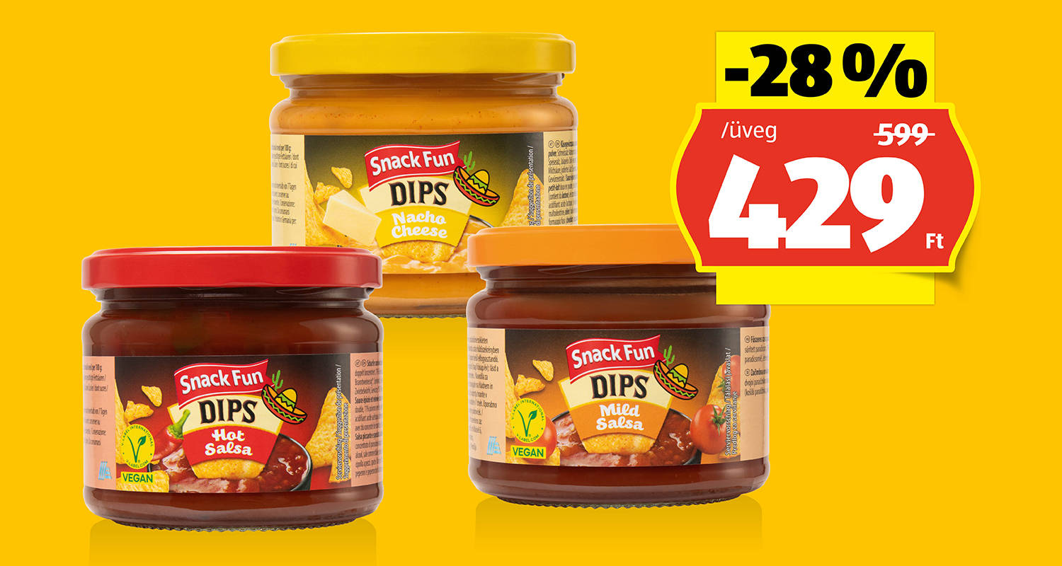 SNACK FUN Tortillaszósz, 300 g vagy 285 g/üveg