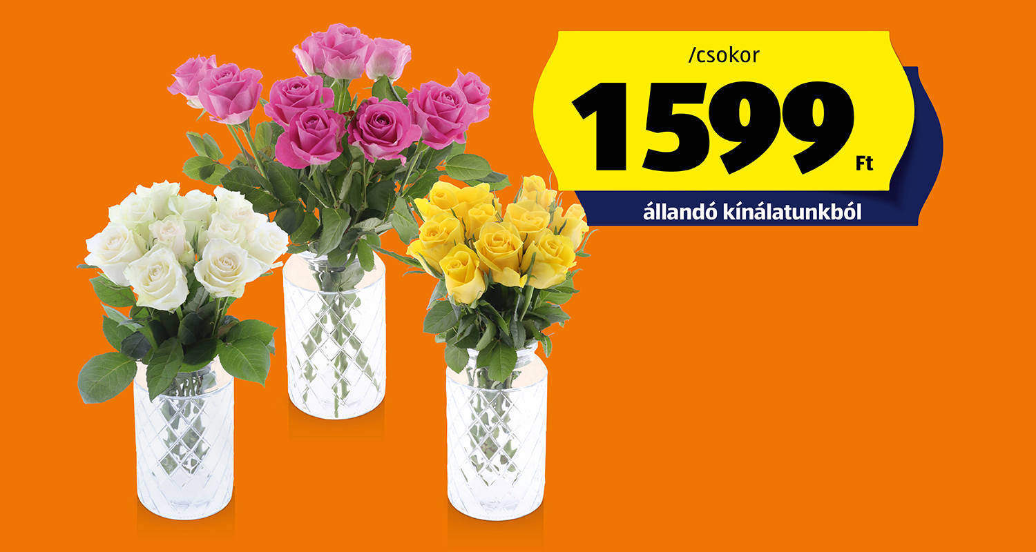 Rózsacsokor, 10 szál/csokor