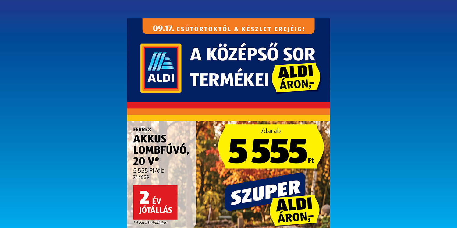 ALDI - Online akciós újság non-food katalógus