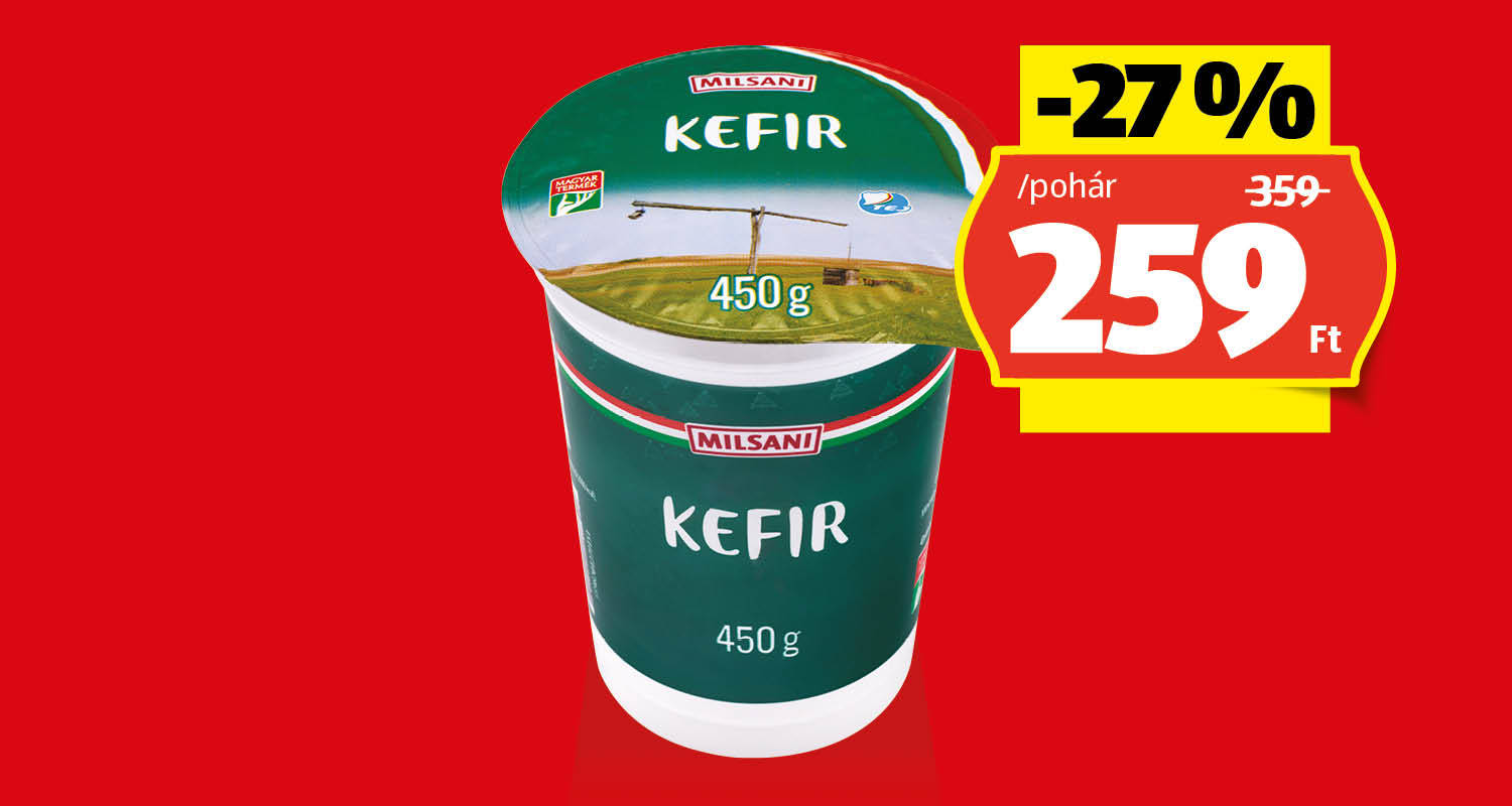 MILSANI Kefir, 450 g/pohár