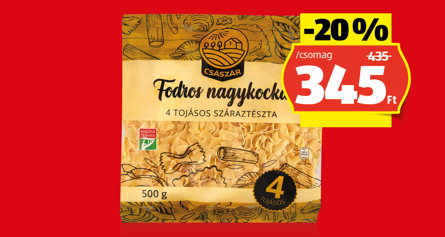 CSÁSZÁR Fodros nagykocka, 500 g/csomag
