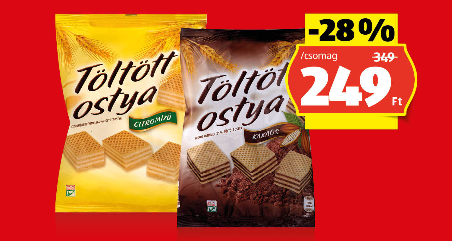 Töltött ostya, 200 g/csomag