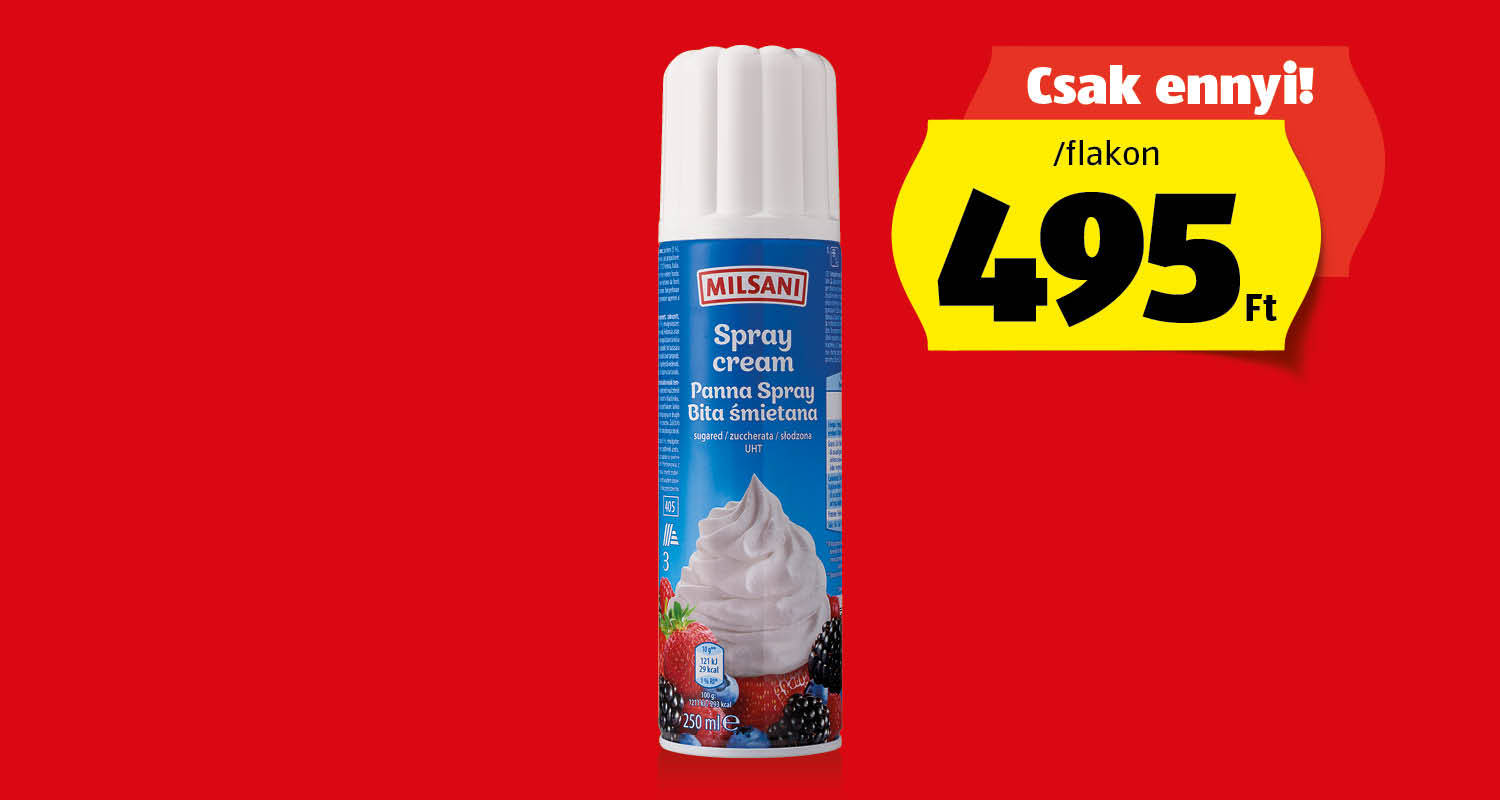 MILSANI Tejszínhab-spray, 250 ml/flakon