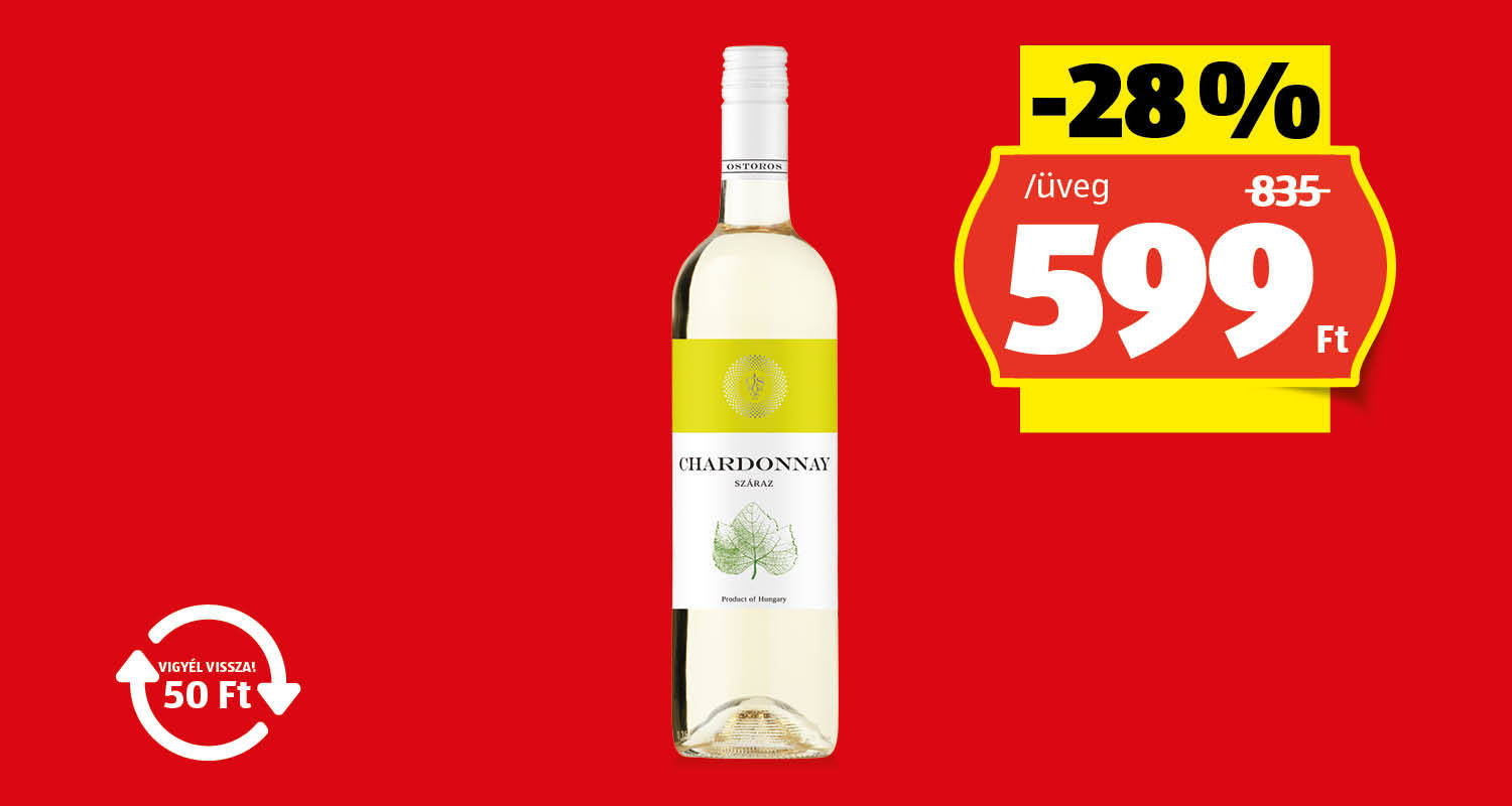 EGER Chardonnay, 0,75 l/üveg