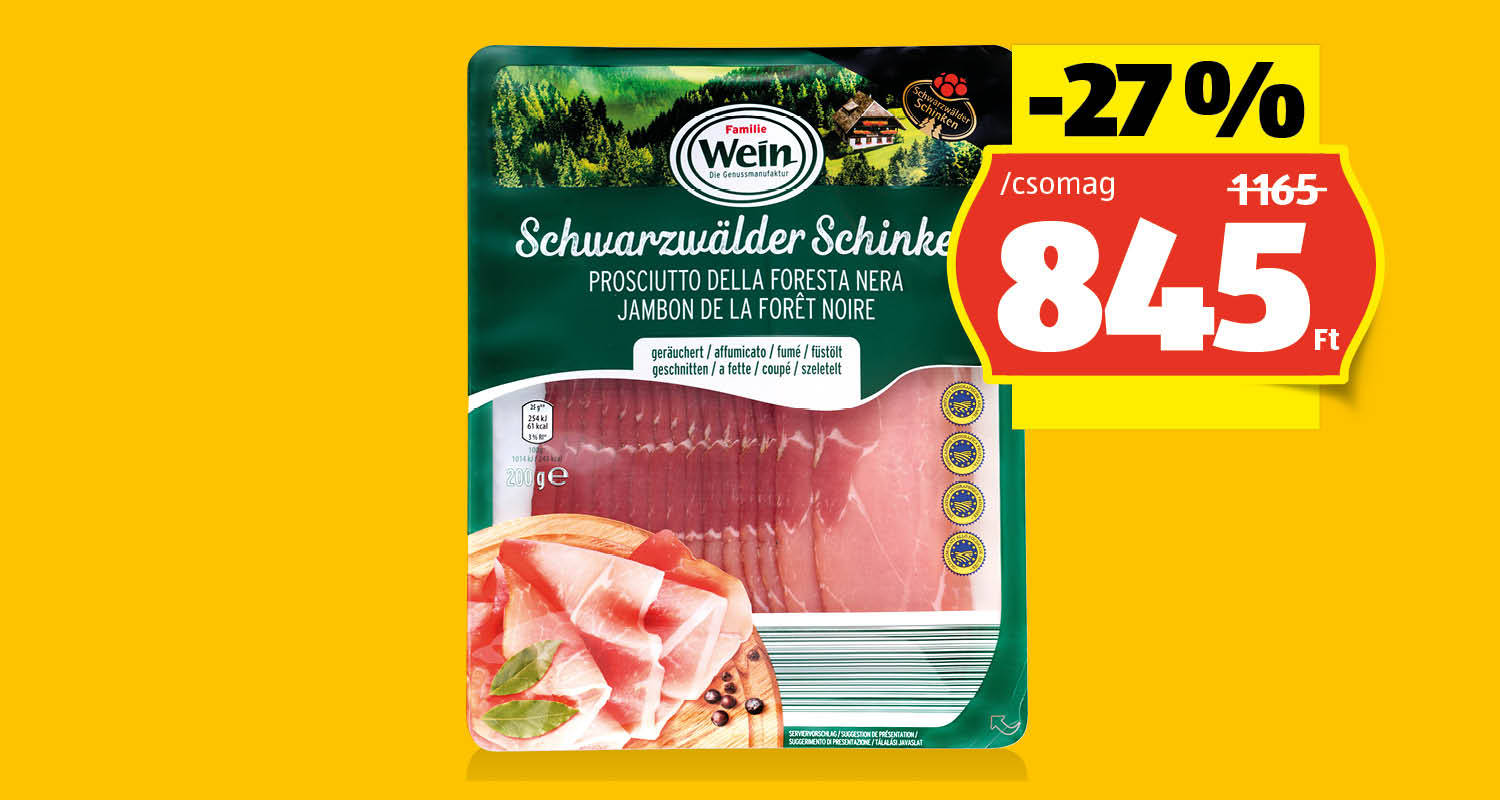 Feketeerdei sonka, 200 g/csomag