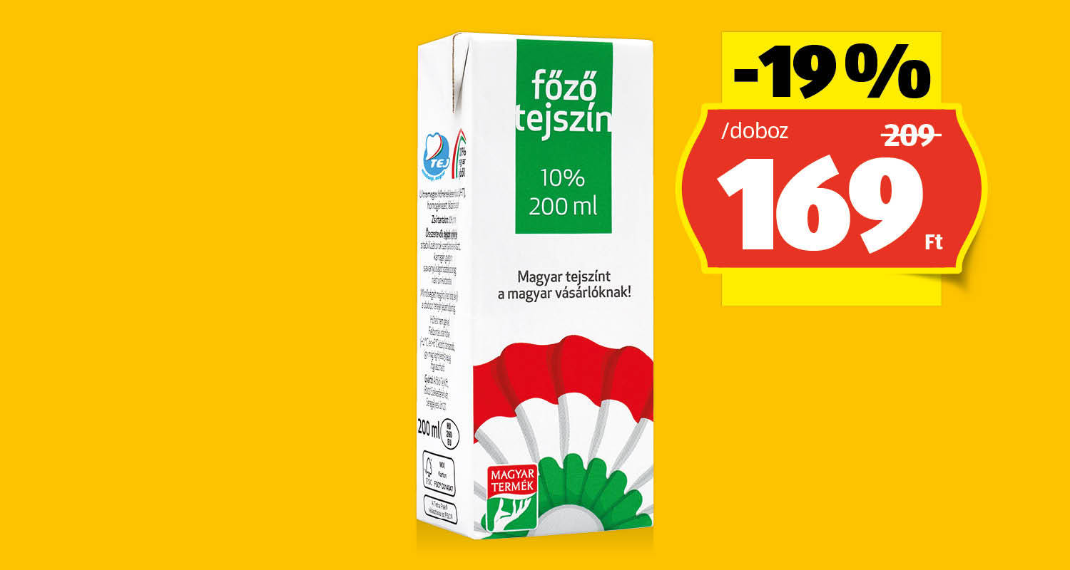 KOKÁRDÁS UHT Főzőtejszín, 200 ml/doboz