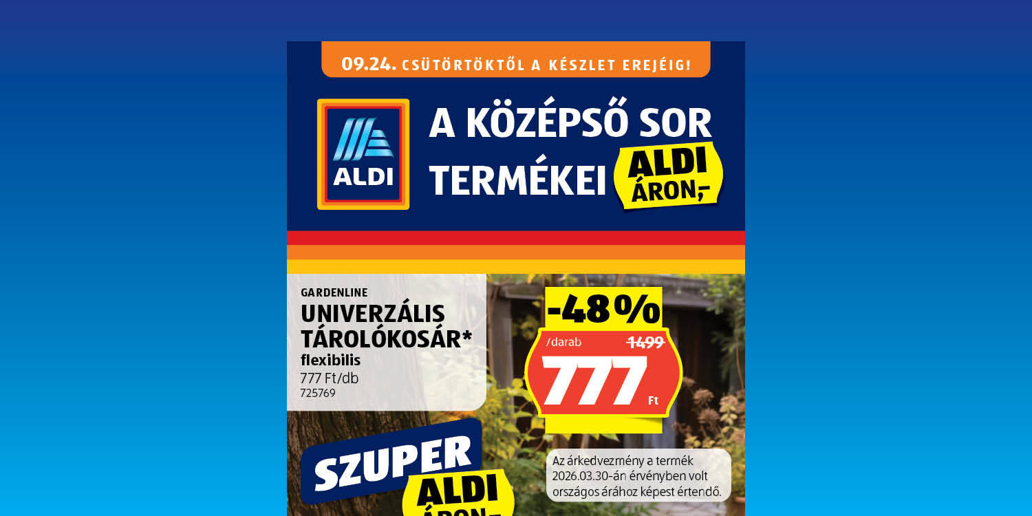 ALDI - Online akciós újság non-food katalógus