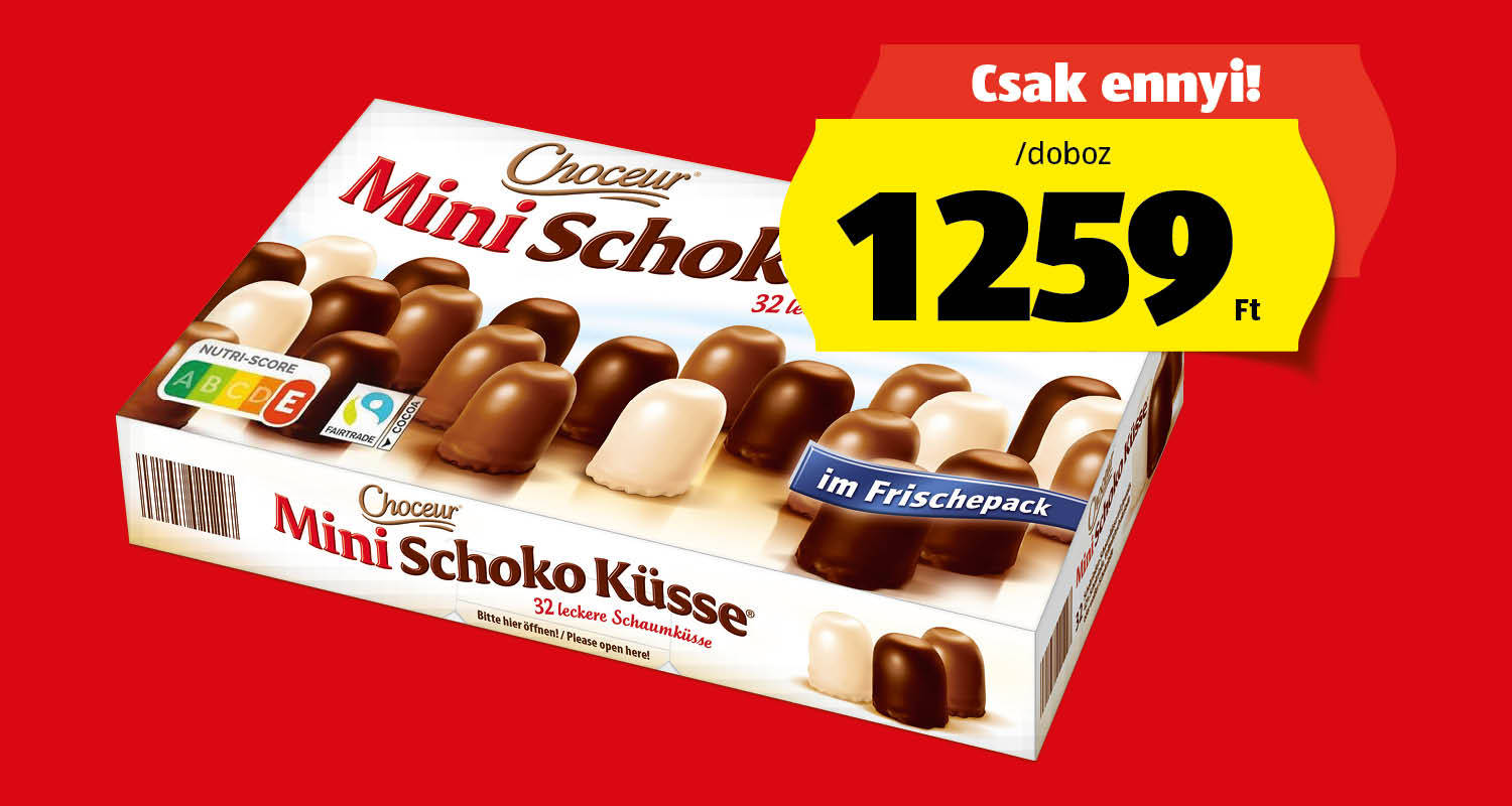 CHOCEUR Csokoládés habcsók, 266 g/doboz