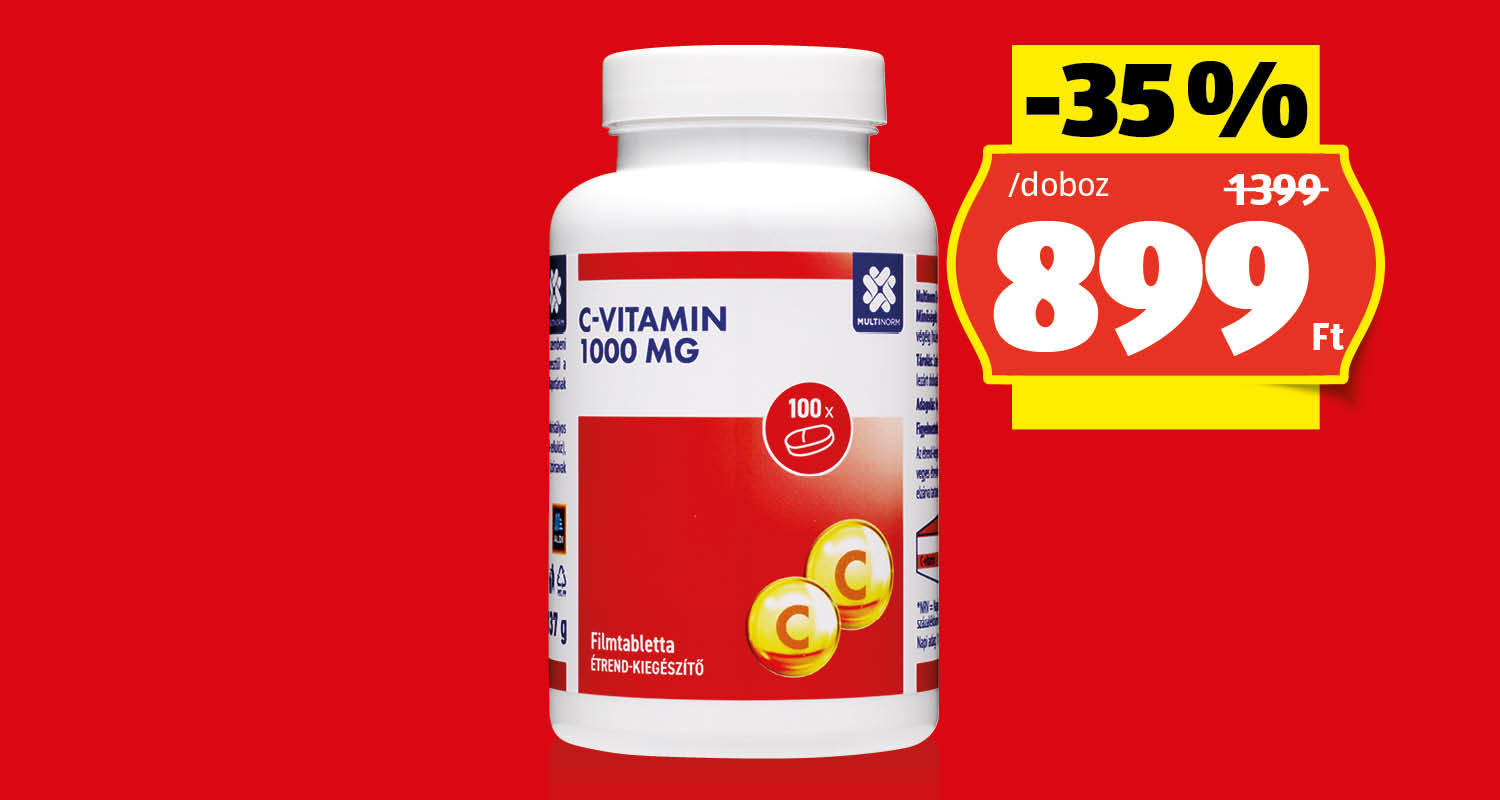 MULTINORM C-vitamin 1 000 MG/ 100 darab/doboz