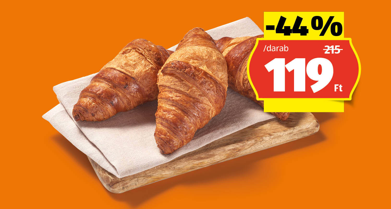 AZON MELEGÉBEN Vajas croissant, 70 g/darab
