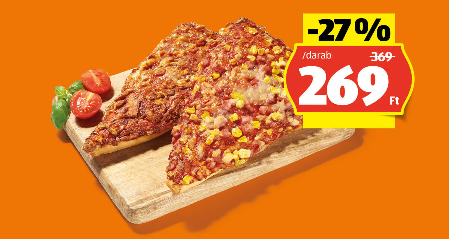 AZON MELEGÉBEN Pizzaszelet, 140 g/darab