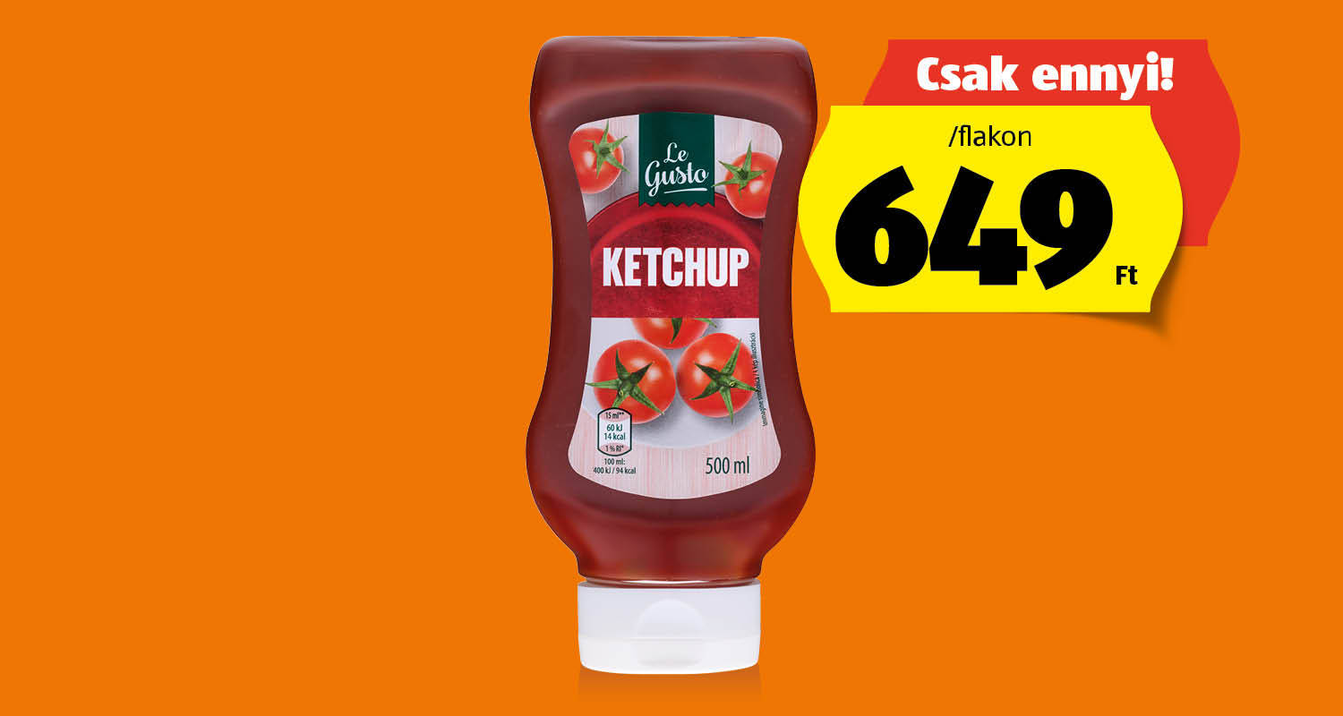 LE GUSTO Ketchup, 500 ml/flakon