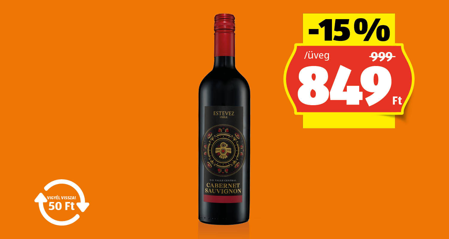 CHILE Cabernet Sauvignon, 0,75 l/üveg