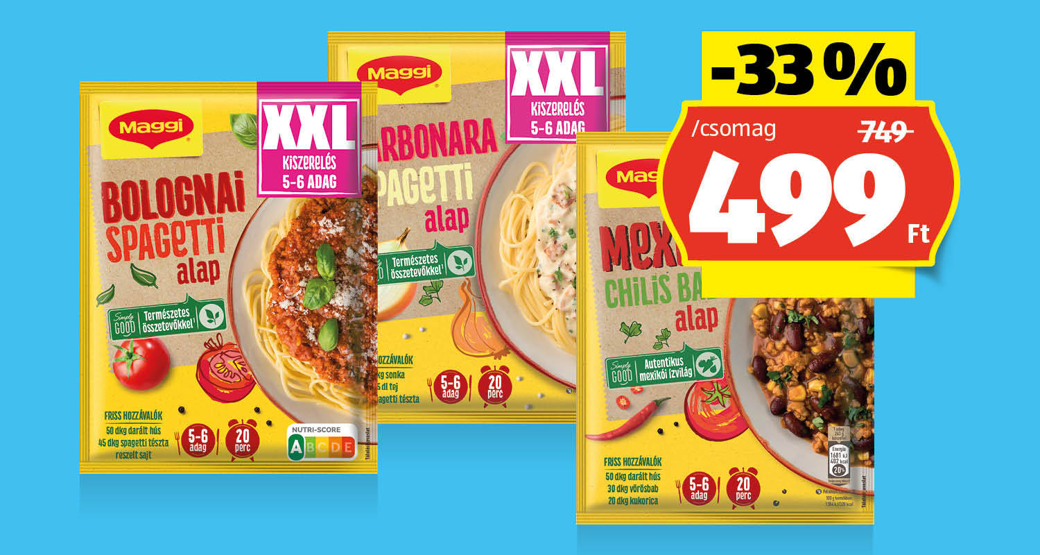 MAGGI Fix alap XXL, 62 g, 58 g vagy 43 g/csomag