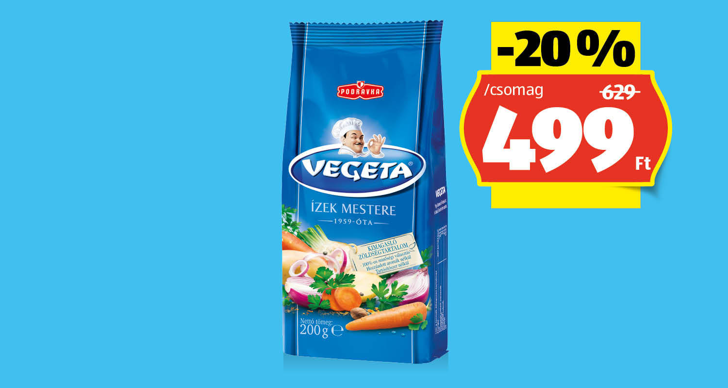 VEGETA Ételízesítő, 200 g/csomag