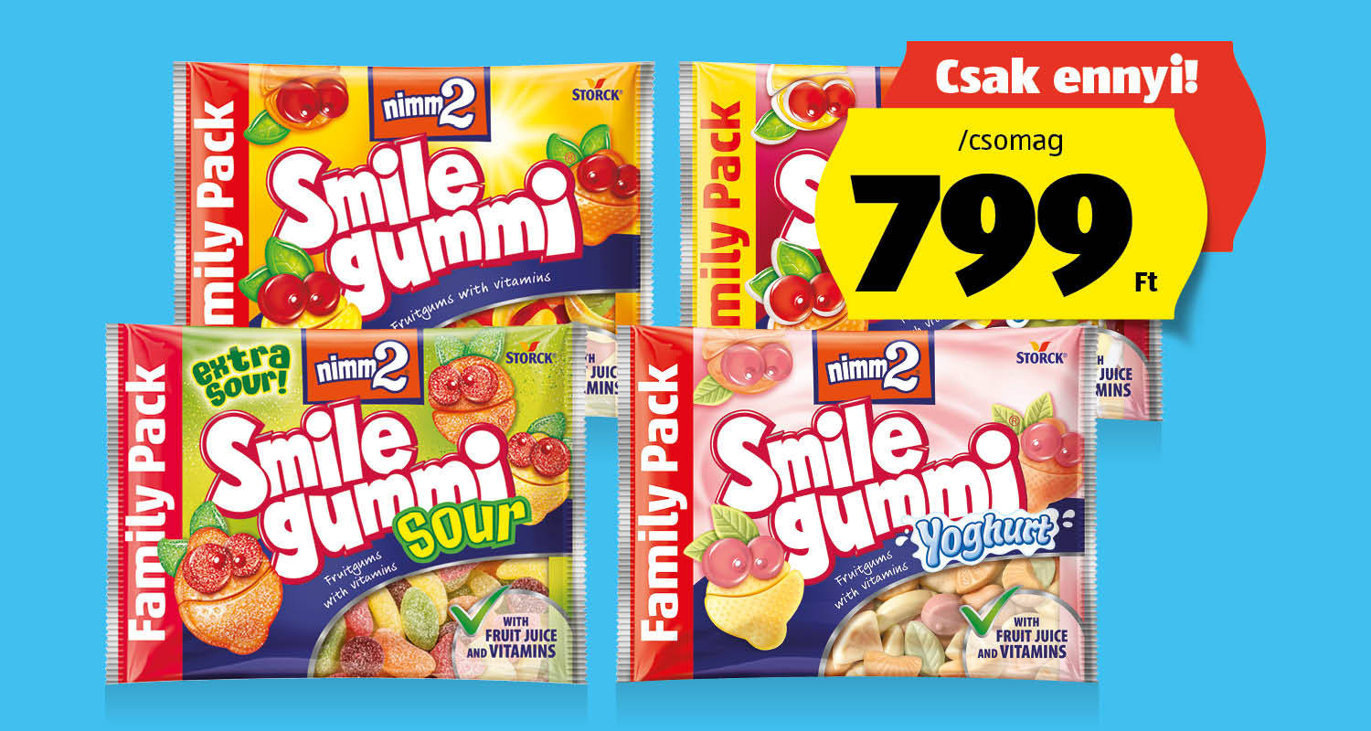 STORCK Gyümölcsízű gumicukor, 200 g/csomag
