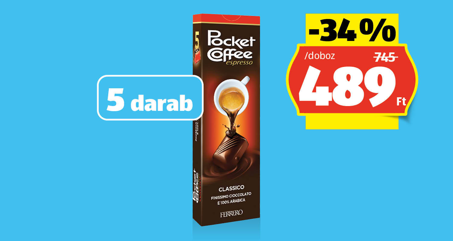 FERRERO Pocket Coffee, 62,5 g/doboz