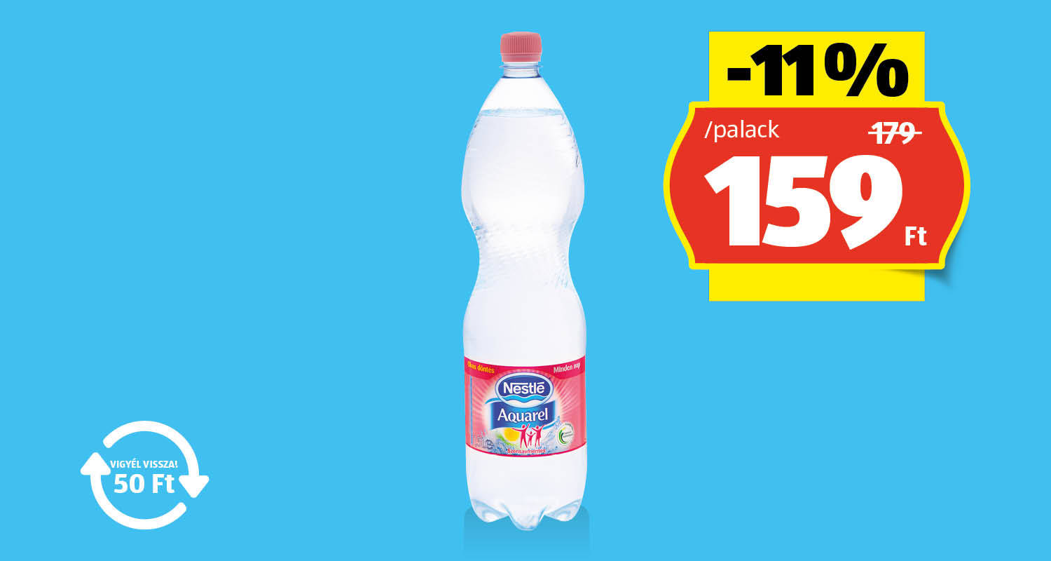 NESTLÉ Természetes ásványvíz, 1,5 l/palack