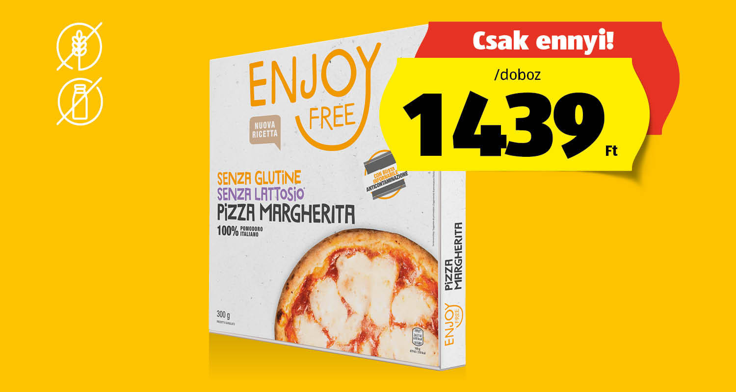 ENJOY FREE Margherita Pizza, 300 g/doboz